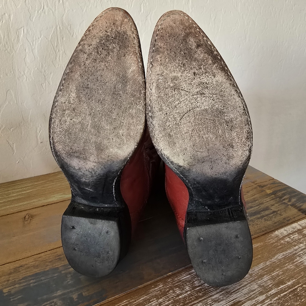 DAN POST Red Western Cowgirl Boots - Picture 10 of 16